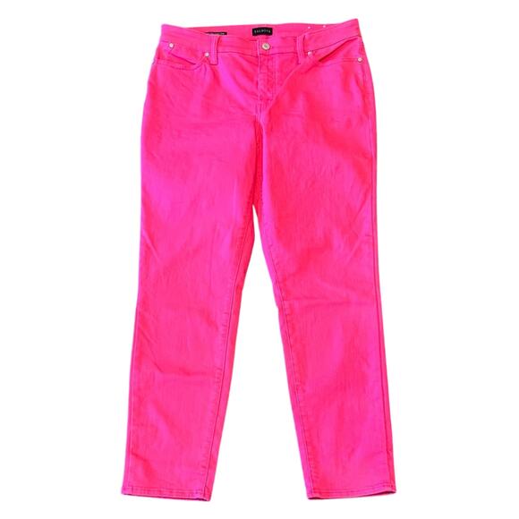 Talbots Flawless 5 Pocket Slim Ankle Pink Jeans Size 10 - Picture 2 of 9